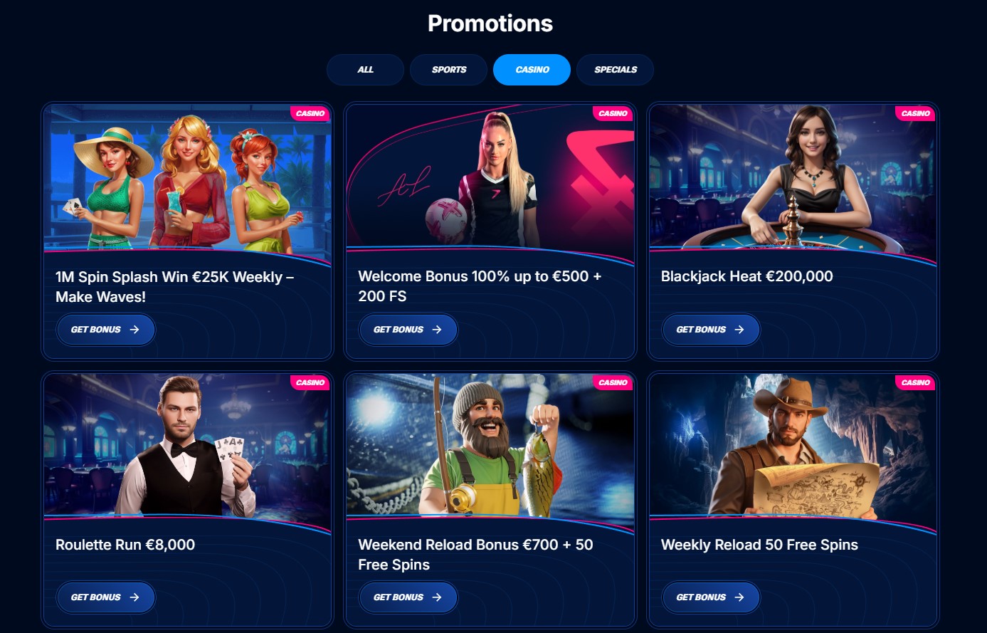 Boomerang Casino Tervetuliaisbonus